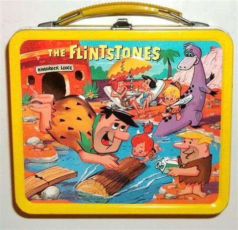 vintage flintstobe metal lunch box|Flintstones Metal Lunch Box .